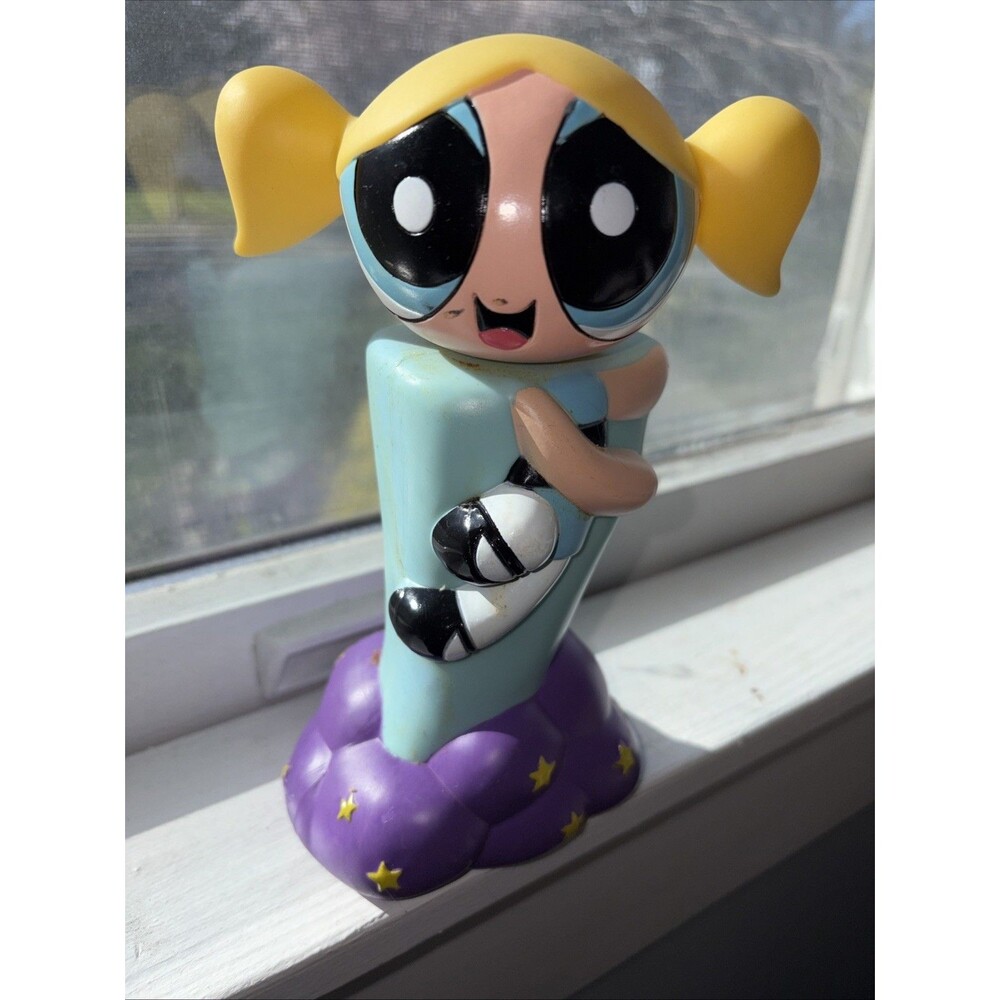 Rare Vintage 90s Powerpuff Girls Bubbles 12" Figural Bottle Collectible READ